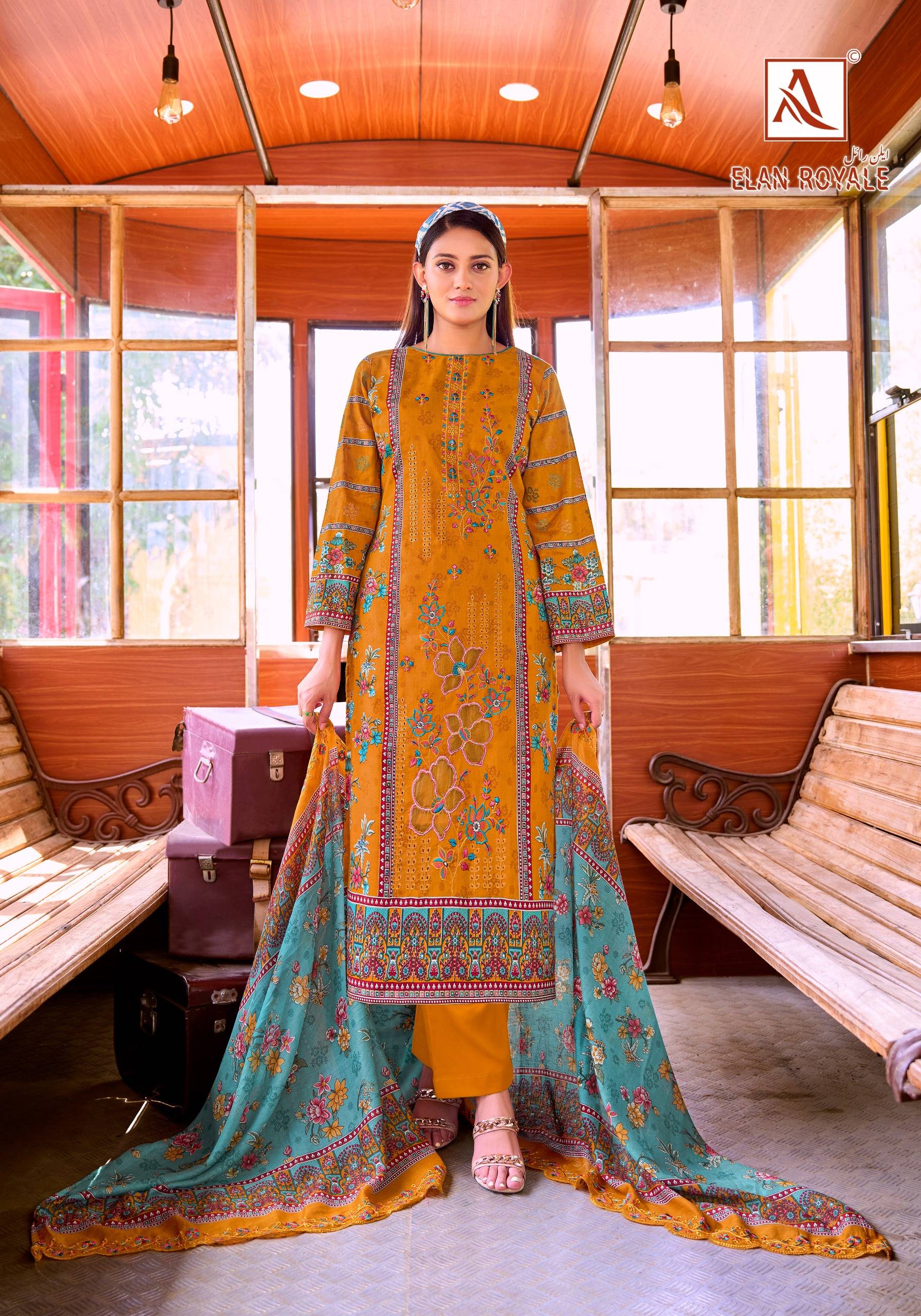 ELAN ROYALE By Alok Suit 01 To 08 Series Beautiful Festive Suits Stylish Fancy Colorful Casual Wear & Ethnic Wear Pure Cambric Cotton Print Dresses At Wholesale Price